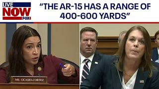 AOC questions Secret Service perimeter against AR15 rifle range  LiveNOW from FOX [upl. by Pontius]