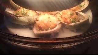 Grilled Abalone with Cheese amp Scallions Please visit my channel for Full version [upl. by Ashla257]