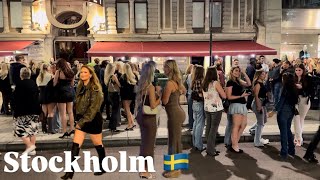 STOCKHOLM NIGHTLIFE 4K🇸🇪SummerSwedish Girls After Midnight HDR [upl. by Cohette436]