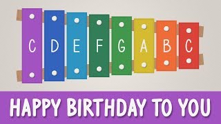 How to play Happy Birthday to You on a Xylophone  Easy Songs  Tutorial [upl. by Tien]