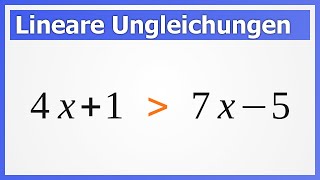 Lineare UNGLEICHUNGEN lösen  How to Mathe [upl. by Agueda]