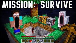 I Survived on ONE CHUNK with 30 Horror Mods [upl. by Nasya960]