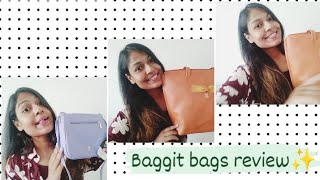 Baggit bags review ✨ Myntra handbags haul ✨🧡 [upl. by Cirri]