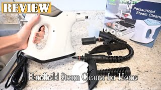 Handheld Steam Cleaner for Home Review  Amazing Steam Cleaner that Gets the Job Done [upl. by Eenahc]