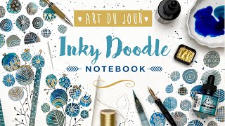 Inky Doodle Notebook Skillshare class [upl. by Godber]