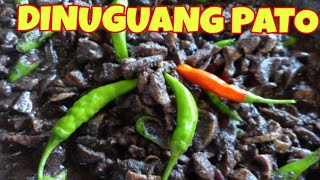 DINUGUANG PATO  How to cook dinuguang pato  Ilocano style  Lj Salvador dinuguan pato [upl. by Arraeic]