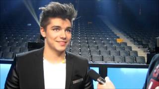 Melodifestivalen 2013 Anton Ewald Interview quotBeggingquot 20130308 [upl. by Karita]