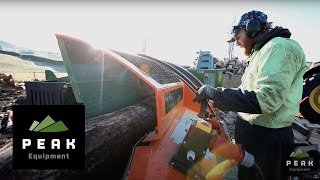 Posch Spaltfix 375 firewood processor working flat out in Otago New Zealand [upl. by Gustav]