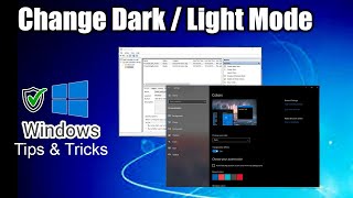 Set Dark Mode or Light Mode on Windows 10 in Seconds [upl. by Utta]