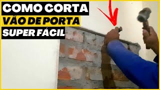 Como abrir uma VÃO de porta em uma PAREDE fechada fácil e rápido [upl. by Esinehs]