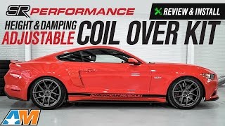 20152017 Mustang SR Performance Height amp Damping Adjustable Coil Over Kit Review amp Install [upl. by Spatola]