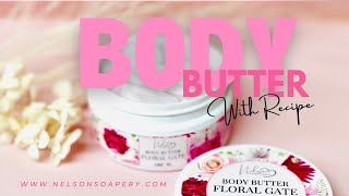 Making gorgeous emulsion pink body butter with recipe [upl. by Parnell]