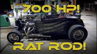 700HP 406 SBC Rat Rod with a 671 Supercharger “So Much Freedom” [upl. by Esinev]