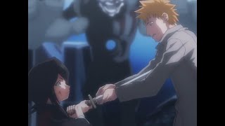 RUKIA SAVES ICHIGO AND TRANSFERS HER POWER TO HIM [upl. by Ardene]