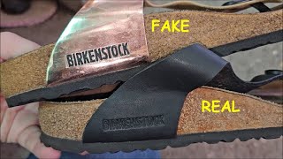 Birkenstock sandals real vs fake How to spot original Birkenstock Gizeh sandals [upl. by Buchheim379]