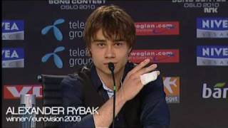 ESC Alexander Rybak injured by german fan [upl. by Gnuy]