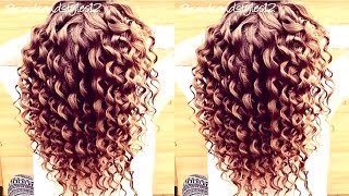 HOW TO DO SPIRAL CURLS  CURLING WAND HAIR TUTORIAL  Braidsandstyles12 [upl. by Thorlie]