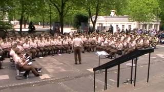 Foot Guards Massed Bands music rehearsal  22 May 2014 [upl. by Weibel]