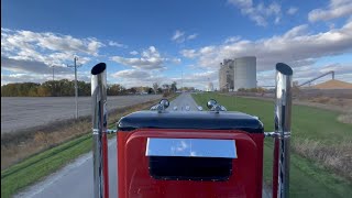 Cat 3406E Straight PipeJake Brake Delivering Corn to Elevator [upl. by Einahc]