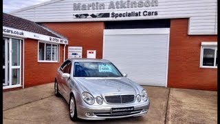 2002 52 MercedesBenz E Class 21 E220 CDI Avantgarde 4dr Tip Auto Turbo Diesel For Sale [upl. by Acillegna]