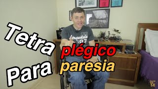 Sabe a diferença entre tetraplegia e paraplegia E paresia e plegia Lesão Medular [upl. by Nilrev]