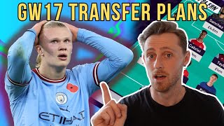 FPL GW17 TRANSFER PLANS  BEST HAALAND REPLACEMENT  Fantasy Premier League 2324 [upl. by Eliades]