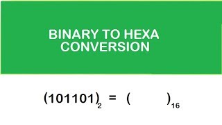 10 Binary to Hexadecimal ConversionEASY EXAMPLES in DLDURDUHINDI [upl. by Nylassej]