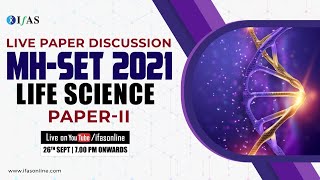 MH SET Life Science Previous Year Solved Question Paper 2021 [upl. by Nywrad]