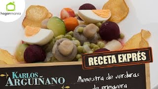 Receta Exprés Menestra de verduras de primavera [upl. by Rothschild]