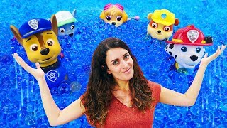 Spielzeug Kindergarten  Die Paw Patrol arbeitet im Supermarkt  Spielzeugvideo für Kinder [upl. by Prinz865]