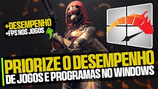 COMO PRIORIZAR O DESEMPENHO DOS JOGOS E PROGRAMAS NO WINDOWS 🔧 [upl. by Donielle]