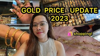 Ongpin Jewelry Shop NEW UPDATE PER GRAM SA ONGPIN 2023 [upl. by Inittirb839]