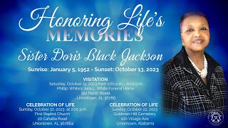 Celebration of Life for Sister Doris Black Jackson [upl. by Irafat]