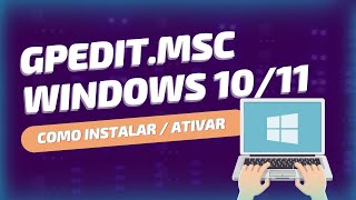 Como instalar GPEDITmsc no Windows 10  11 2023 [upl. by Tollmann]