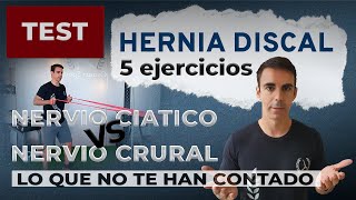 HERNIA DISCAL ► LO QUE NO TE HAN CONTADO DOLOR del nervio CIATICO versus DOLOR del nervio CRURAL [upl. by Ille]