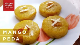 Mango Peda Recipe  Easy and Tasty Indian Sweet  How to make Mango Peda [upl. by Igenia176]