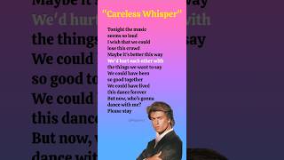 Careless Whisper George Michael lyrics shorts ytshorts lyricssonggeorgemichaelcarelesswhisper [upl. by Nathalia160]