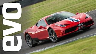 Ferrari 458 Speciale on track at Anglesey  evo REVIEW [upl. by Stevie]