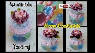 ADORNO AROMATIZANTE CON BOLITAS DE HIDROGEL [upl. by Nibor]