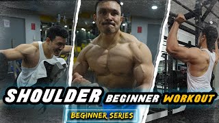 BIG SHOULDER WORKOUT for BEGINNERS in HINDI SHOULDER वर्कआउट बिगिनर्स के लिए [upl. by Servetnick]