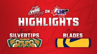 Everett Silvertips at Saskatoon Blades 105  WHL Highlights 202425 [upl. by Ardekal]