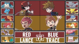 RED amp LANCE vs BLUE amp TRACE  Pokémon Champions Double Tournament Battle 1 [upl. by Kylander190]