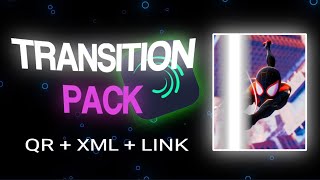 Alight Motion  Transition Pack QR  XML [upl. by Enywtna660]