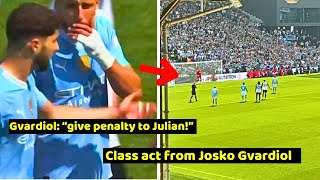 Josko Gvardiol Refuses Hattrick and Gives Penalty to Julian Alvarez in Fulham Vs Manchester City 04 [upl. by Inaja976]