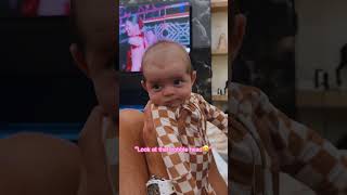 Baby Dances To Daddy Singing [upl. by Goth197]