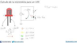 Calculo de la resistencia para un LED [upl. by Natalie]