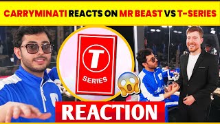 Carryminati Reaction on MrBeast Vs TSeries Controvesy 😱  Mr Beast Meets Carryminati [upl. by Rabkin140]