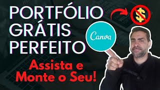 Como Criar um Portfólio Grátis de Redator Freelancer com a Cara Profissional no Canva [upl. by Kask]