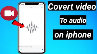 How to convert video to audio on iphone  convert video to audio on iphone [upl. by Aihtebat]