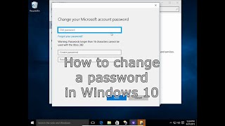 How to change a Microsoft user password in Windows 10 [upl. by Eevets721]